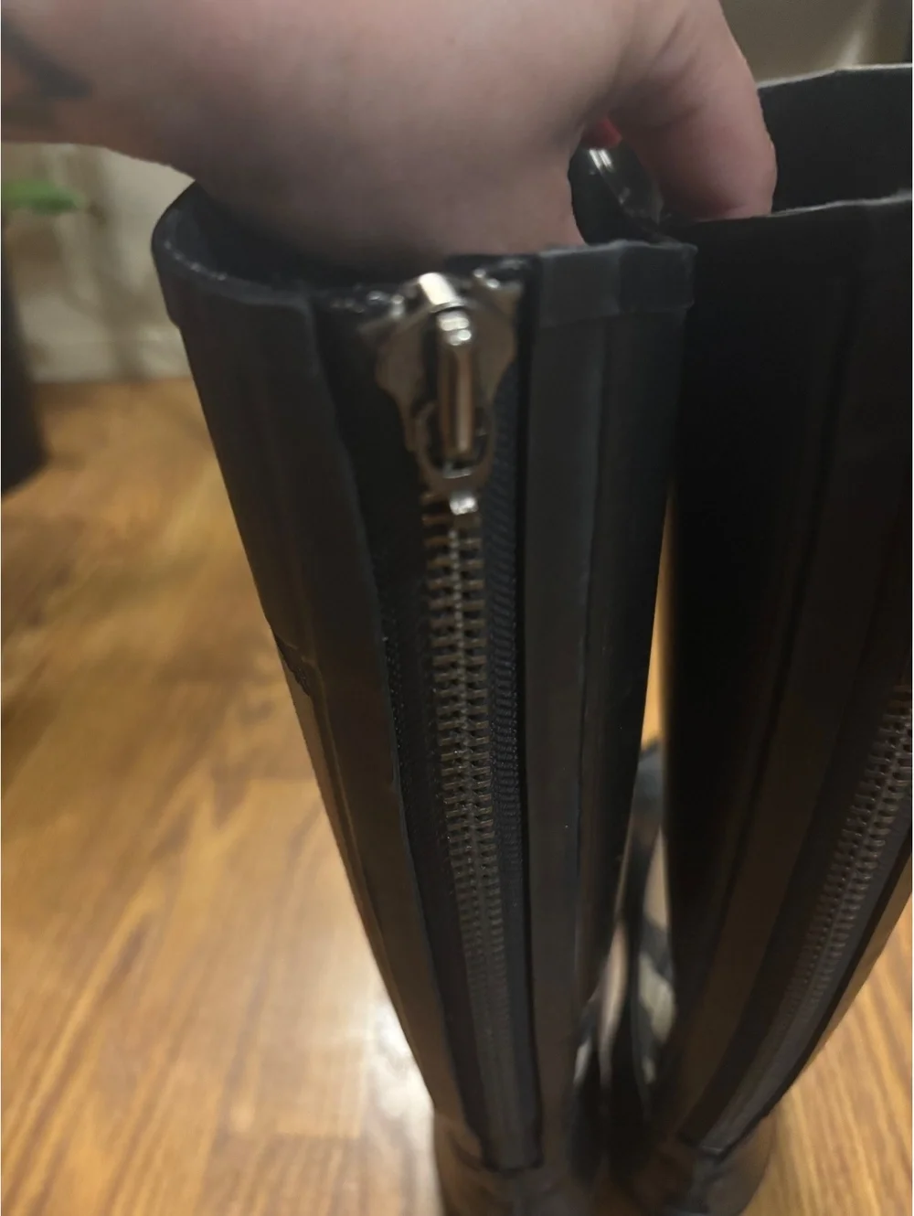 Burberry Tall Plaid Rain Boots- Size 10.5